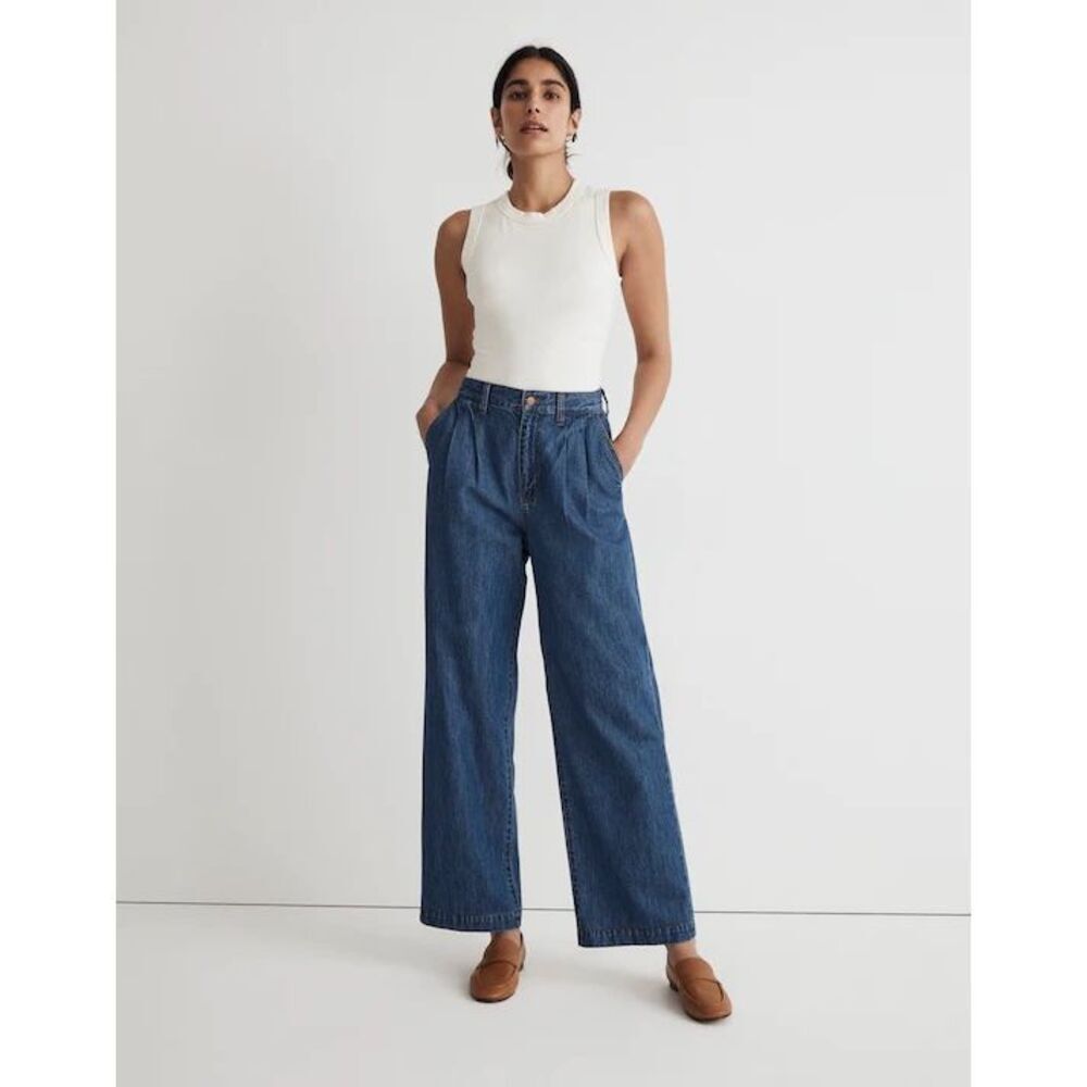 Madewell The Harlow Wide-Leg Jean in Fairson Wash Size 25